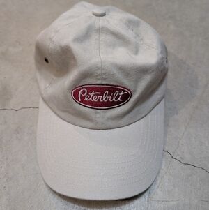 NWOT Peterbilt Beige Baseball Cap Strap Back Men's